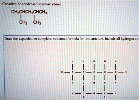 Solved Consider The Condensed Structure Shown Ch Chchchch Ch Chs