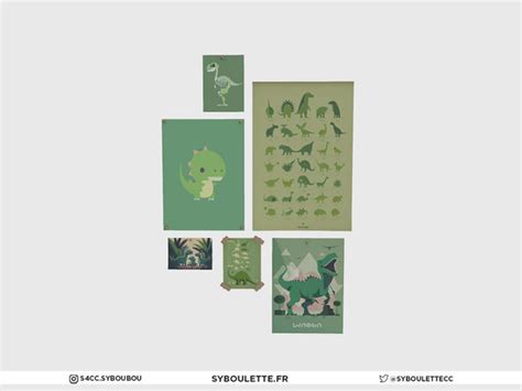 The Sims Resource Dino Posters