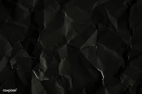 Download Premium Vector Of Crumpled Black Paper Background Vector