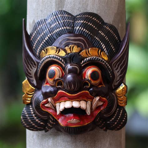 Hand Carved Wood Mask Of Barong From Balinese Mythology Balinese Barong Novica