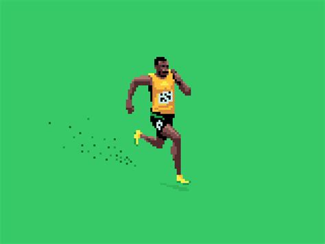 Usain Bolt Usain Bolt Usain Bolt  Cool Pixel Art