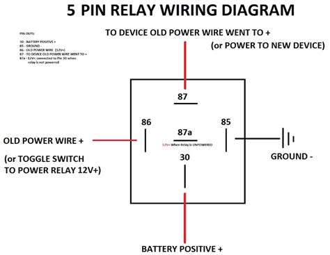 How To Wire A 4 Pin Relay Switch Wiring Work