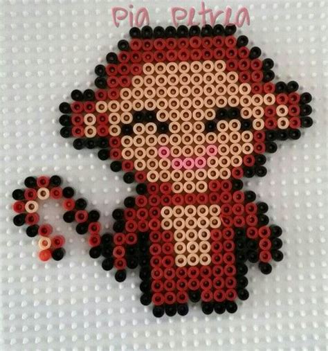 Abe Monkey Made By Pia Petrea Midi Hama Beads Perler Beads Perler