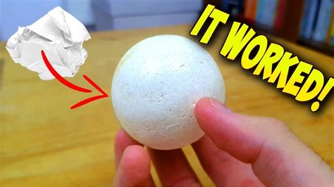 Making A Polished Paper Ball Youtube