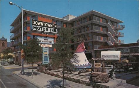 The Downtowner Motor Inn Cheyenne Wy Postcard