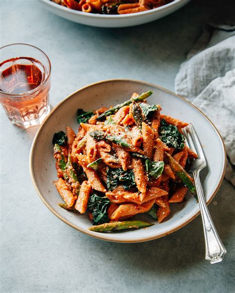 Creamy Vegan Penne Pasta With Rosé Sauce The First Mess