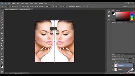 How To Make A Mirror Effect In Photoshop Cc Youtube