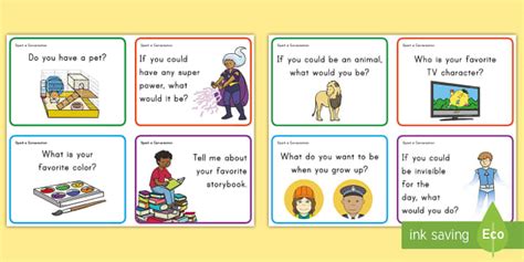Cards For English Conversation For Kindergarten Pdf Resource