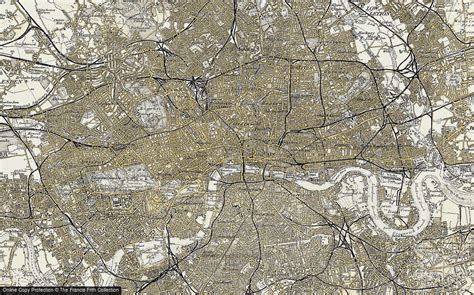 Historic Ordnance Survey Map Of London 1897 1902
