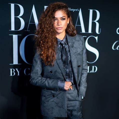 Zendaya Rocked A Suit And Tie At Bazaar Icons