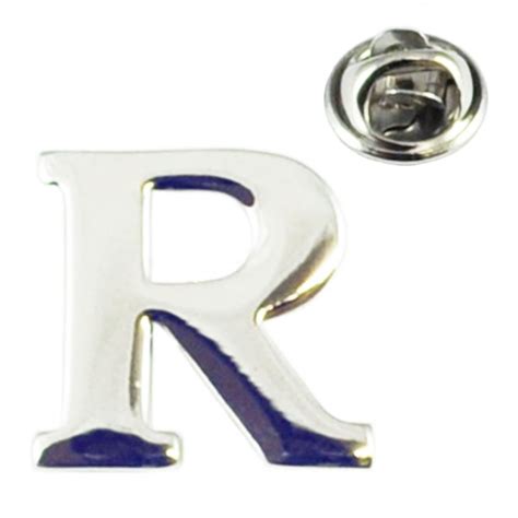 Alphabet Letter R Lapel Pin Badge From Ties Planet Uk