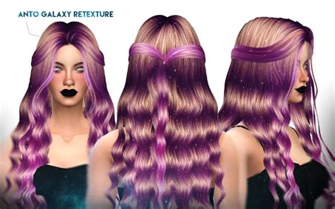Galaxy Cc Collection 1 Anto Hair Retexture By Kjsims Sims Cabelo