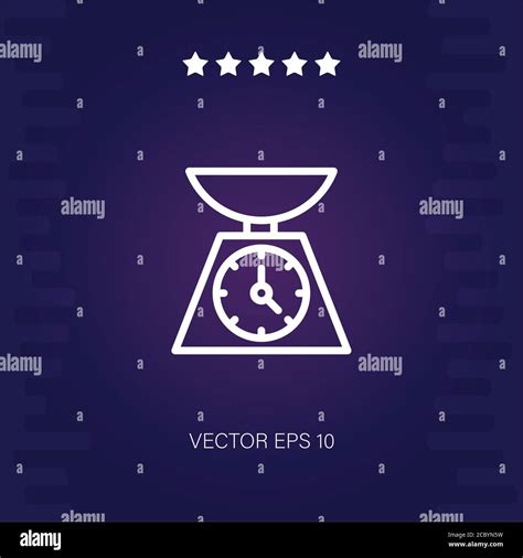 Scale Vector Icon Modern Illustration Stock Vector Image And Art Alamy