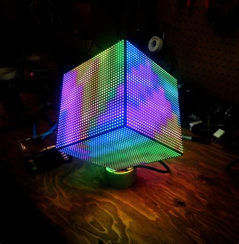Tutorial How To Make A Diy Led Video Cube The Adafruit Learning