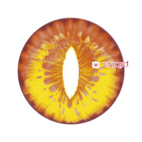 Orange Yellow Cat Eye Contacts For Cosplay And Halloween Uniqso