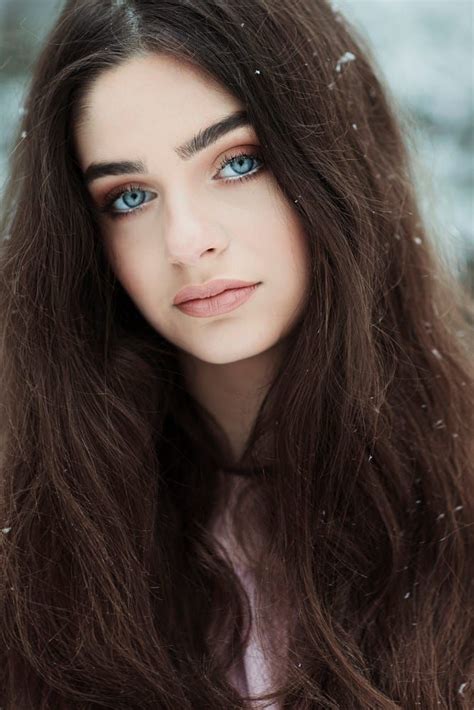 Blue Eyes Beauty By Jovana Rikalo On Px Brown Hair Blue Eyes Brown Hair Blue Eyes Pale