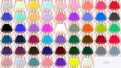Voluminous Ballerina Mini Skirt V1 At Marigold Sims 4