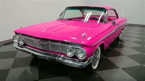 1961 Chevrolet Impala Bubble Top Pink Colors 4k Video Youtube