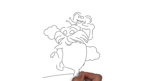 How To Draw Dr Seuss The Lorax Step By Step Video Tutorial Youtube