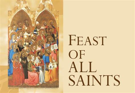 Feast Of All Saints 1 Nov 2019