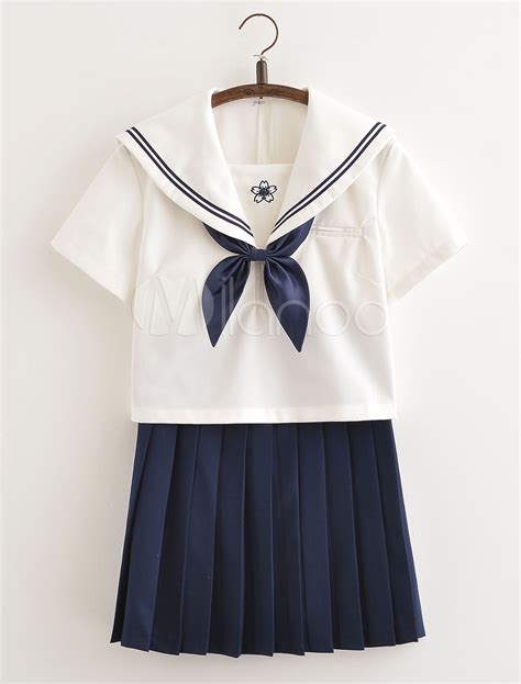 Japanese Anime School Uniform Short Sleeve Kawaii School Girl Cosplay