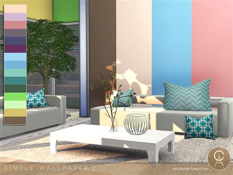 Pralinesims Simple Wallpaper 2 Sims 4 Cc Furniture Living Rooms