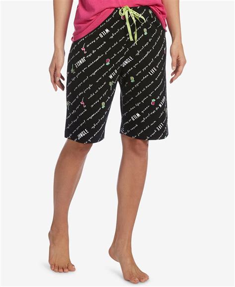 Hue Logo Drawstring Bermuda Pajama Shorts Macys