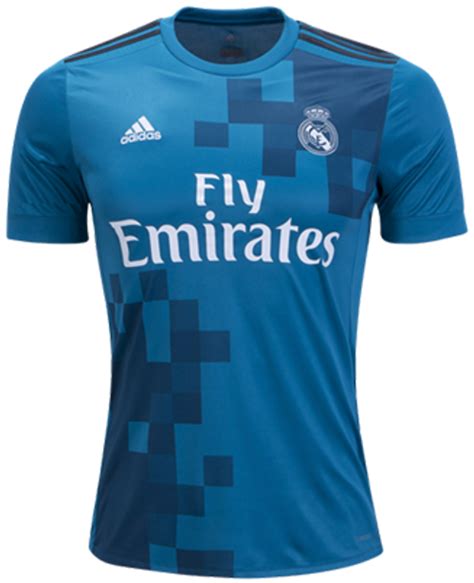 Adidas Real Madrid 2018 Ronaldo 3rd Jersey Teal Blue Soccer Plus