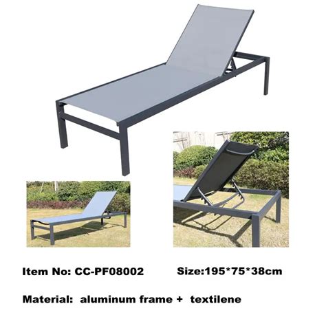 China Aluminum Stackable Sunlounge Chair Sun Bed Pool Loungers Beach Sunbed Patio Outdoor Garden