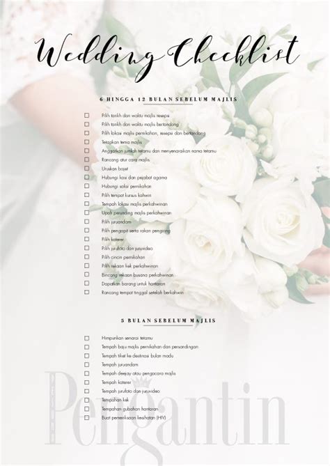 Dah boleh buat persiapan yang lain juga. Checklist Persiapan Untuk Bakal Pengantin. Berguna Sangat ...