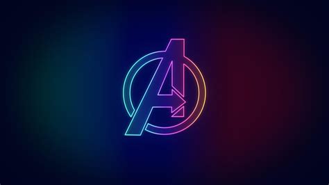 Neon Avengers Logo 3840 X 2160 Marvelstudios