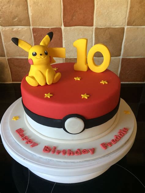Pikachu Birthday Cake Pokmon Cake Damians 6th Birthday Pinterest