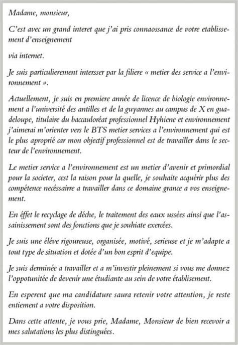 Si le cv reste un élément clé d'une. exemple de lettre de motivation pour bts banque en ...