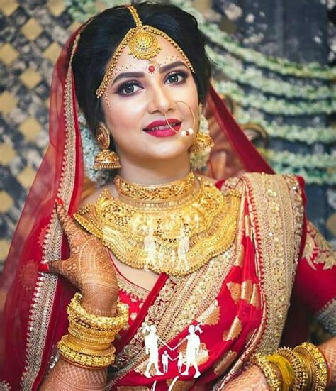 Image May Contain 1 Person Closeup Bengali Bride Indian Bride