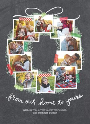 Maybe you would like to learn more about one of these? Photo Collage Wreath Christmas Card Christmas Card | Cardstore