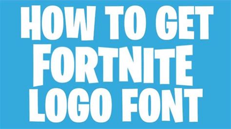 Fortnite Logo Font Download The Fonts Magazine