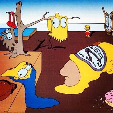 Simpsons Dalís The Persistence Of Memory Simpsons Art Appropriation