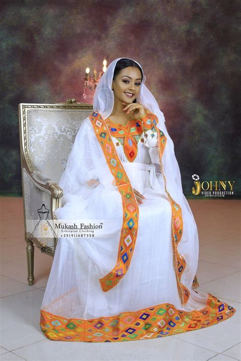 Diamond Tilf Habesha Dress 2020 Ethiopian Traditional Dress