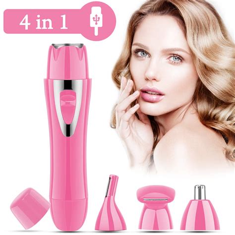 Usb Rechargeable Women Hair Remover Electric Facial Hair Trimmer