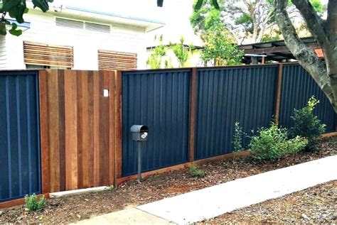Blue Fence Image Of Best Corrugated Metal Fence Blue Fence Paint Wilko