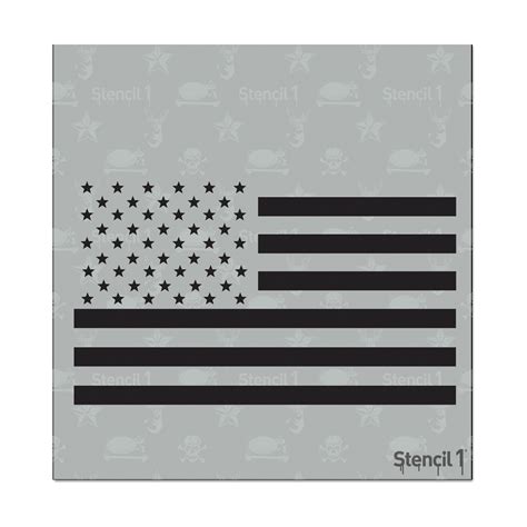 Stencil1 Us Flag Stencil 575 X 6 In 2021 Stencils Flag Cricut