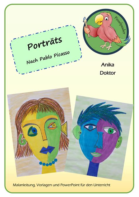 Picasso gemälde picasso kubismus bildende kunst moderne kunst abstrakte malerei picasso zeichnung picasso bilder kinder malerei. Porträts zeichnen nach Pablo Picasso - Unterrichtsmaterial ...