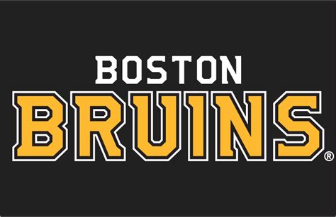 Boston Bruins Logo Wordmark Logo National Hockey League Nhl