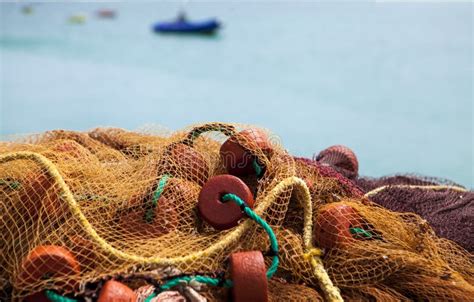 Fishing Nets On The Shore Nets Waiting To Catch Stock Image Image Of