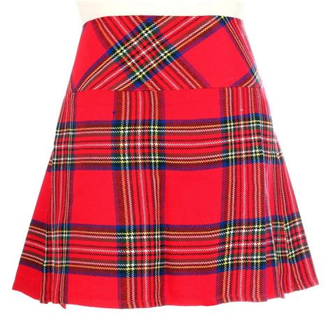 new ladies royal stewart tartan scottish mini billie kilt mod skirt red dress dress skirt