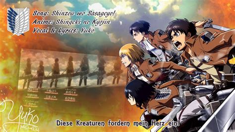 German Fancover Shinzou Wo Sasageyo Opening 3 Shingeki No Kyojin
