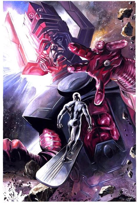 Galactus And Silver Surfer By Jk Woodward Silver Surfer Marvel