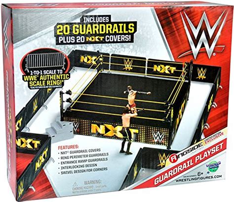 Buy Ringside Nxt Guardrail Playset Collectibles Exclusive Wwe Nxt Toy Wrestling Action Figure