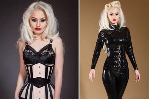 fetish model wears steel corsets six hours a day to get world s smallest waist daily star