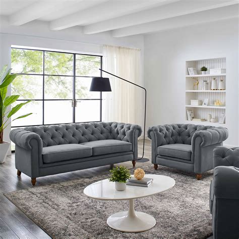 Living Room Ideas With Grey Chesterfield Sofa